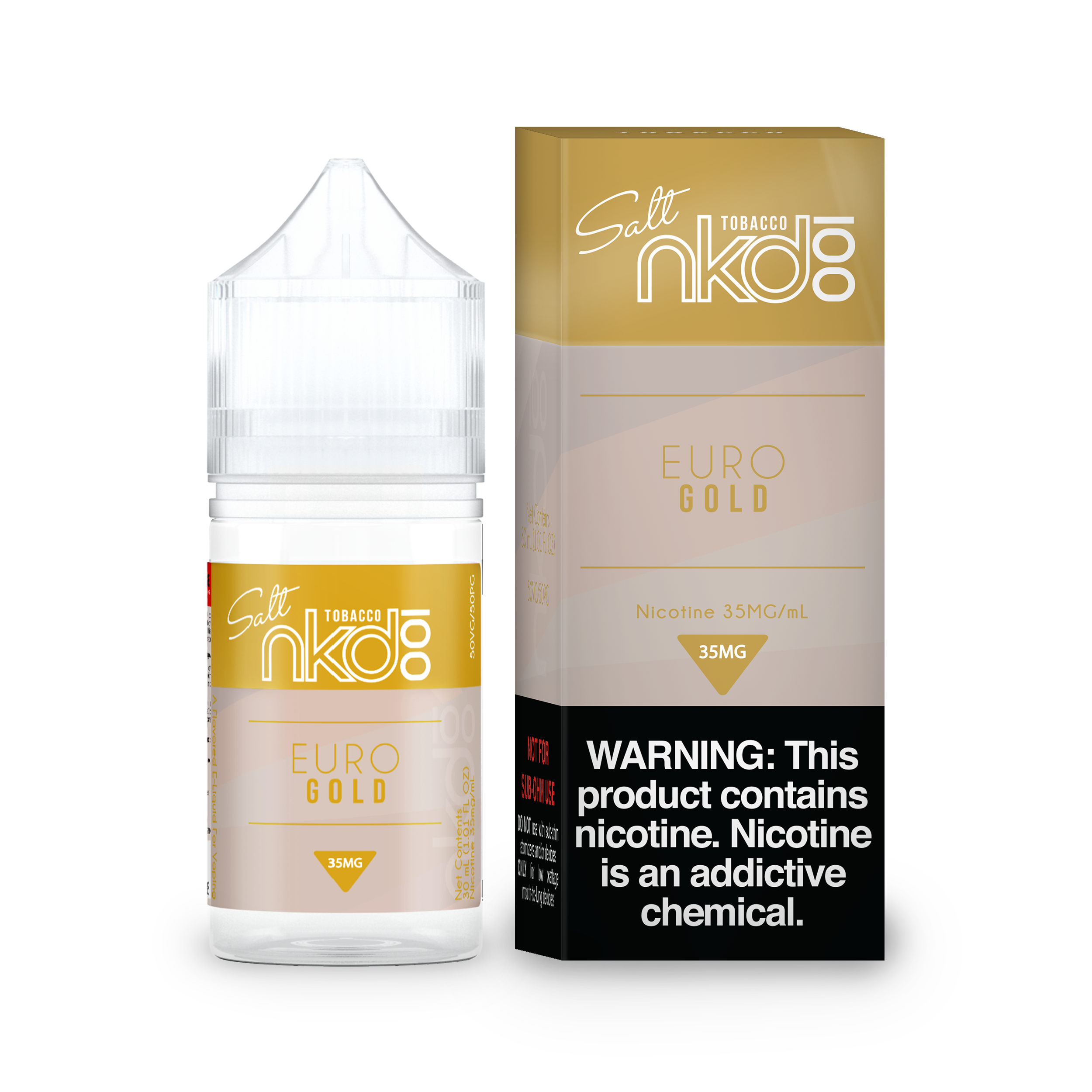 Naked 100 Salt Euro Gold 30mL Tobacco