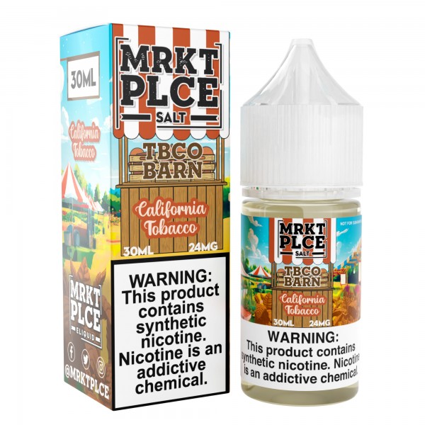 MRKT PLCE TBCO Barn Salt - California Tobacco 30mL