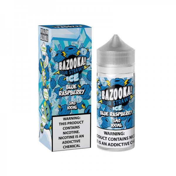 Bazooka - Blue Raspberry Sour Straws ICE 100mL