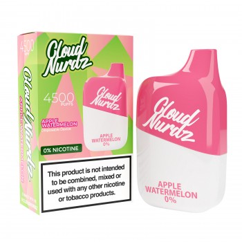 Cloud Nurdz 4500 Disposable 0% NICOTINE FREE - Apple Watermelon