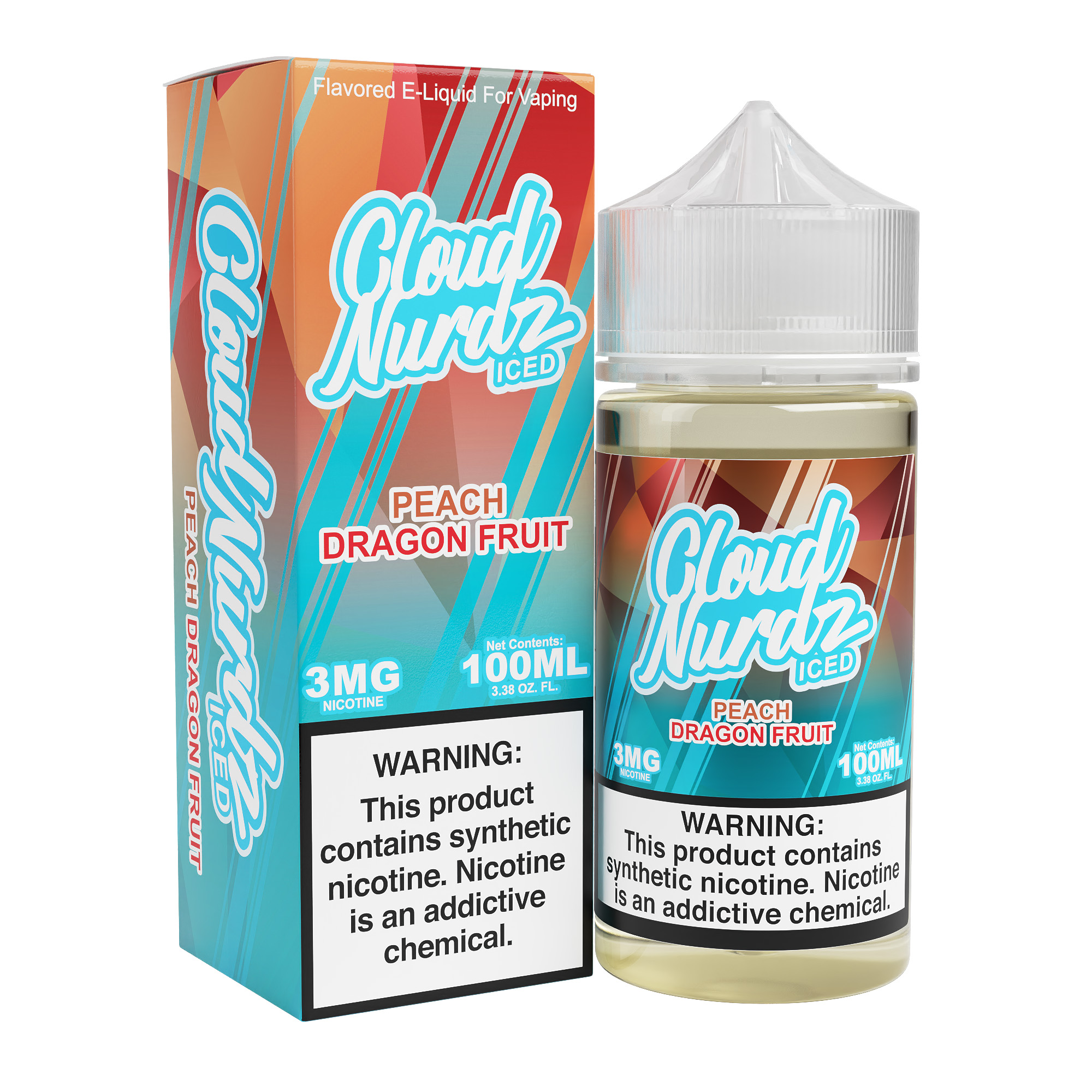 Cloud Nurdz Synthetic - Peach Dragon Fruit ICED 100mL