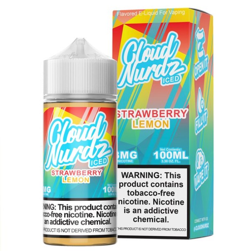 Cloud Nurdz Synthetic - Strawberry Lemon ICED 100mL