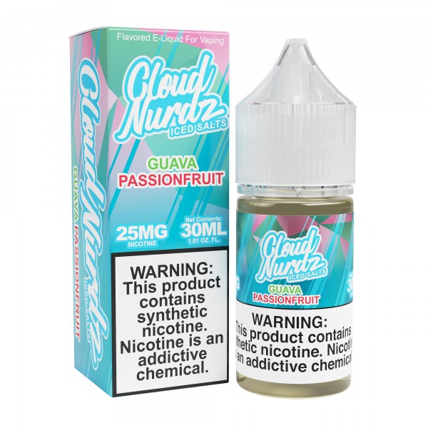 Cloud Nurdz Synthetic Salt - Guava Passion Fruit ICED 30mL