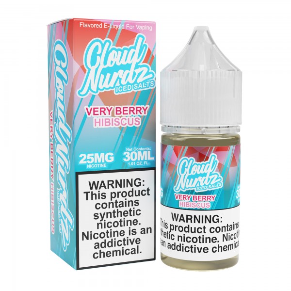 Cloud Nurdz Synthetic Salt - Very Berry Hibiscus ICED 30mL