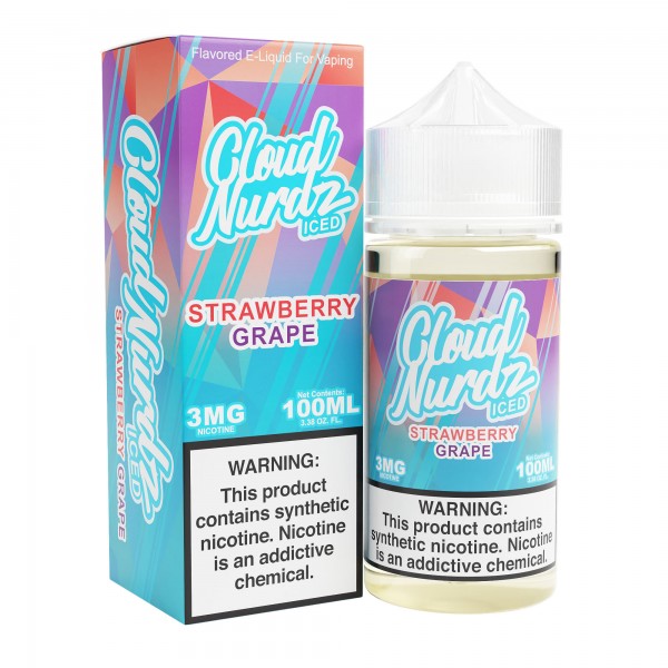 Cloud Nurdz Synthetic - Grape Strawberry ICED 100mL