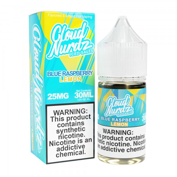 Cloud Nurdz Synthetic Salt - Blue Raspberry Lemon ICED 30mL