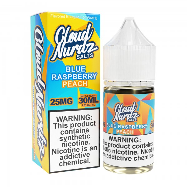 Cloud Nurdz Synthetic Salt - Peach Blue Raspberry 30mL
