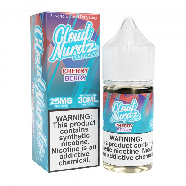 Cloud Nurdz Synthetic Salt - Cherry Berry ICED 30mL