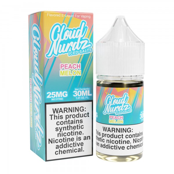 Cloud Nurdz Synthetic Salt - Peach Melon ICED 30mL