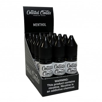 Coastal Clouds Salt Full Display Box 15CT - Menthol 24mg 15x15mL