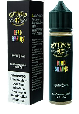 Cuttwood - Bird Brains 120ml Price Bird Brains - Cuttwood E-Liquid - 120mL  $14.99 Bar Salts