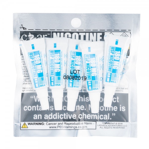 Czar Nicotine - 0.9mL Concentrated Nic Solution 180mg (5 Tubes Per Pack)