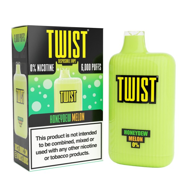 TWIST 6000 Disposable 0% NICOTINE FREE - Honeydew Melon