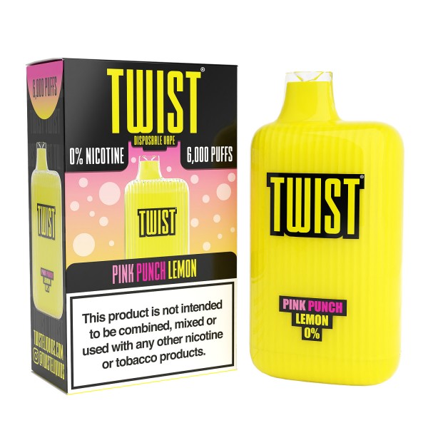 TWIST 6000 Disposable 0% NICOTINE FREE - Pink Punch Lemon