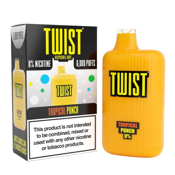 TWIST 6000 Disposable 0% NICOTINE FREE - Tropical Punch