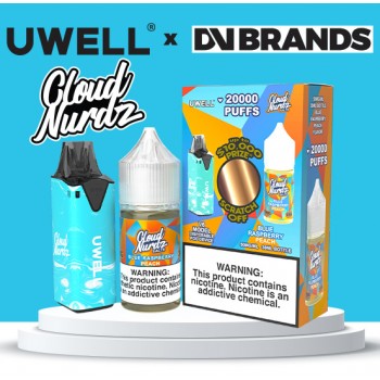 Cloud Nurdz Salt x Uwell V6 - E-Liquid + Device Bundle