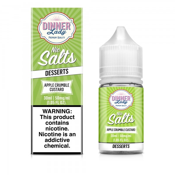 Dinner Lady Salt - Apple Crumble Custard 30mL