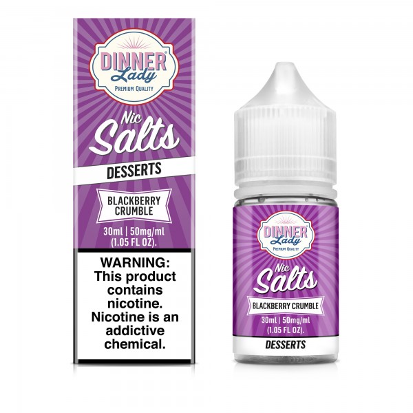 Dinner Lady Salt - Blackberry Crumble 30mL