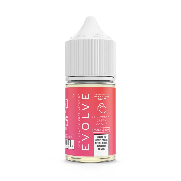 Evolve E-Liquids Synthetic Salt - Strawberry Cream Cookie 30mL