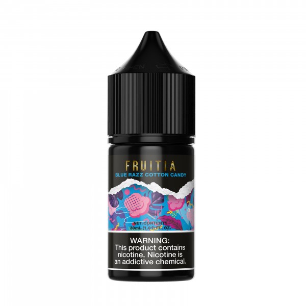 FRUITIA SALT - Blue Razz Cotton Candy 30mL