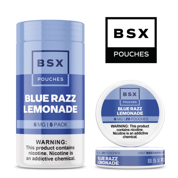 BSX Pouches 5pk - Blue Razz Lemonade