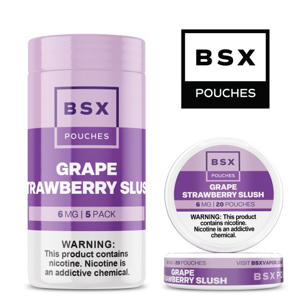 BSX Pouches 5pk - Grape Strawberry Slush