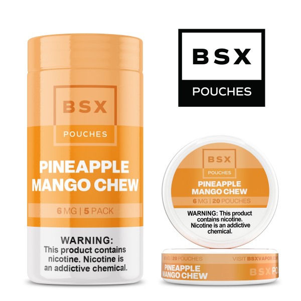 BSX Pouches 5pk - Pineapple Mango Chew