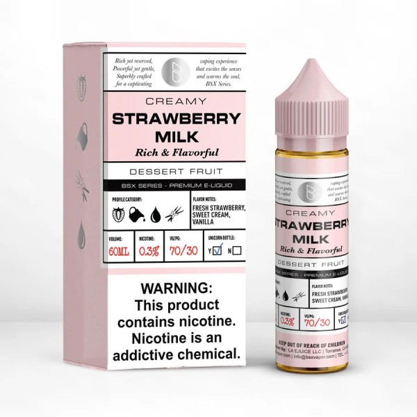 Glas BSX Series - Strawberry Milk 60mL