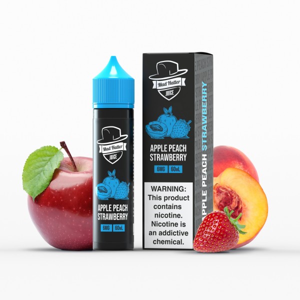 Mad Hatter - Apple Peach Strawberry 60mL