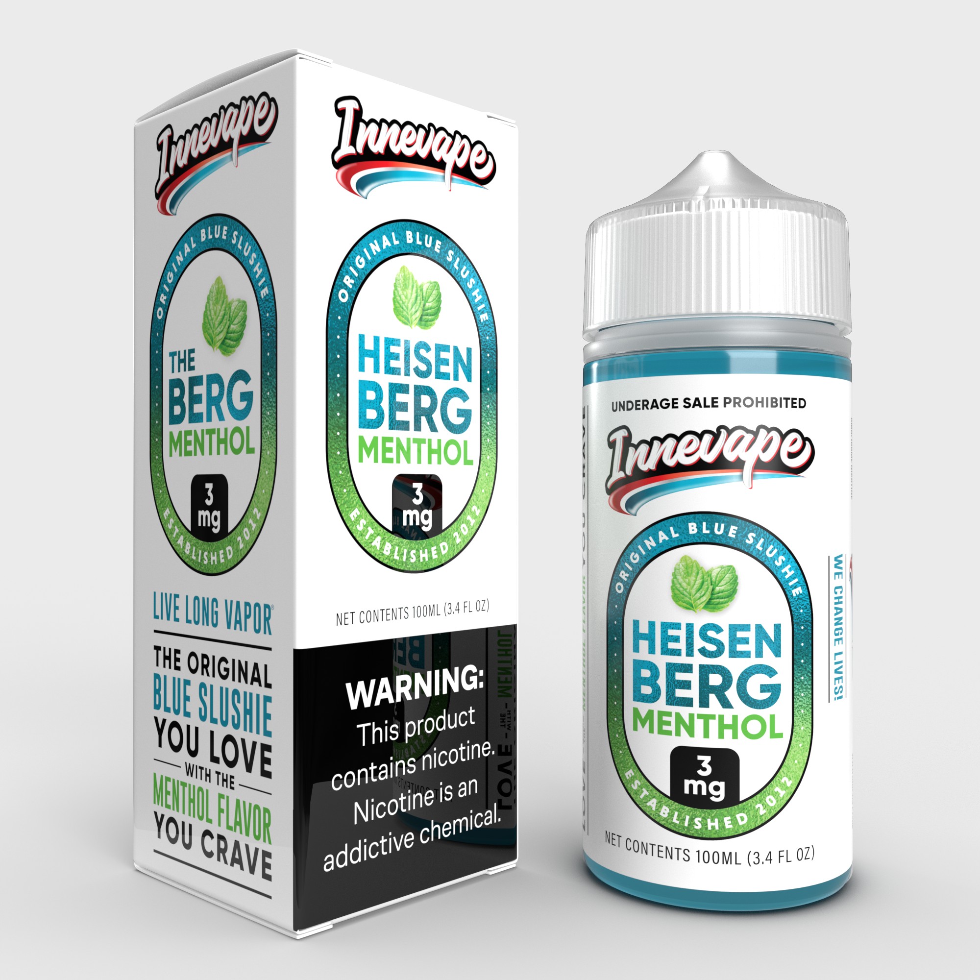 Heisenberg Sour Apple INNEVAPE HEISENBERG 100ML - Vape Wholesale USA