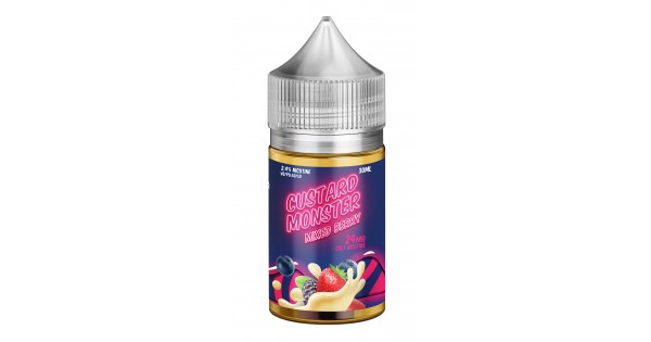 Sio-vape Juice Monster Vape Labs Custard Monster Salt 30ml Mixed Berry 24mg  Nicotine Salts
