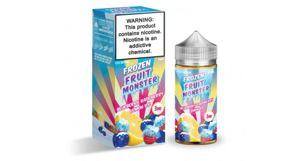 Frozen Fruit MONSTER Synthetic - Blueberry Raspberry Lemon ICE 100mL ...