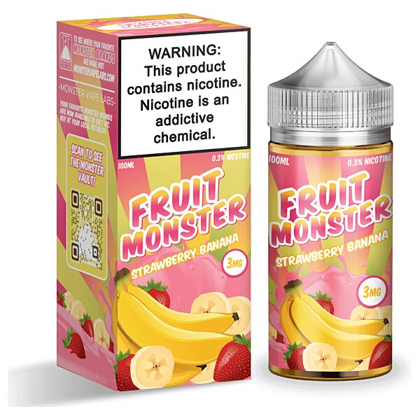 Fruit MONSTER Synthetic - Strawberry Banana 100mL