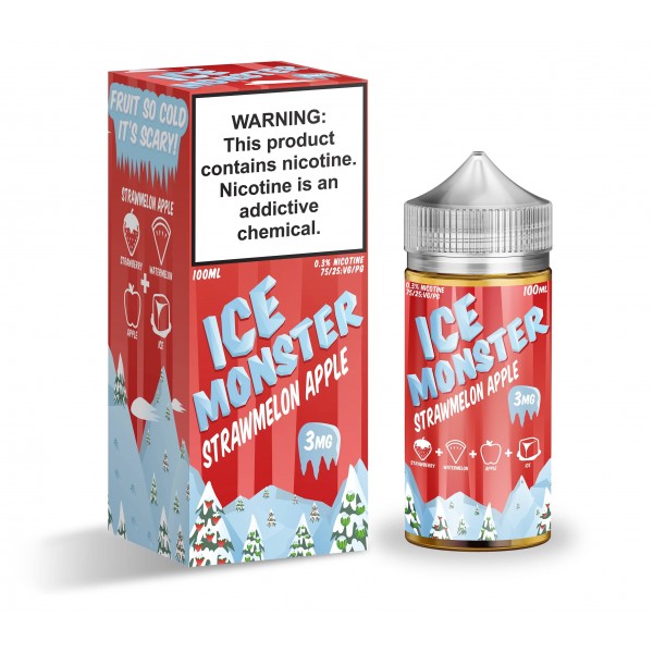 ICE MONSTER Synthetic - Straw Melon Apple 100mL