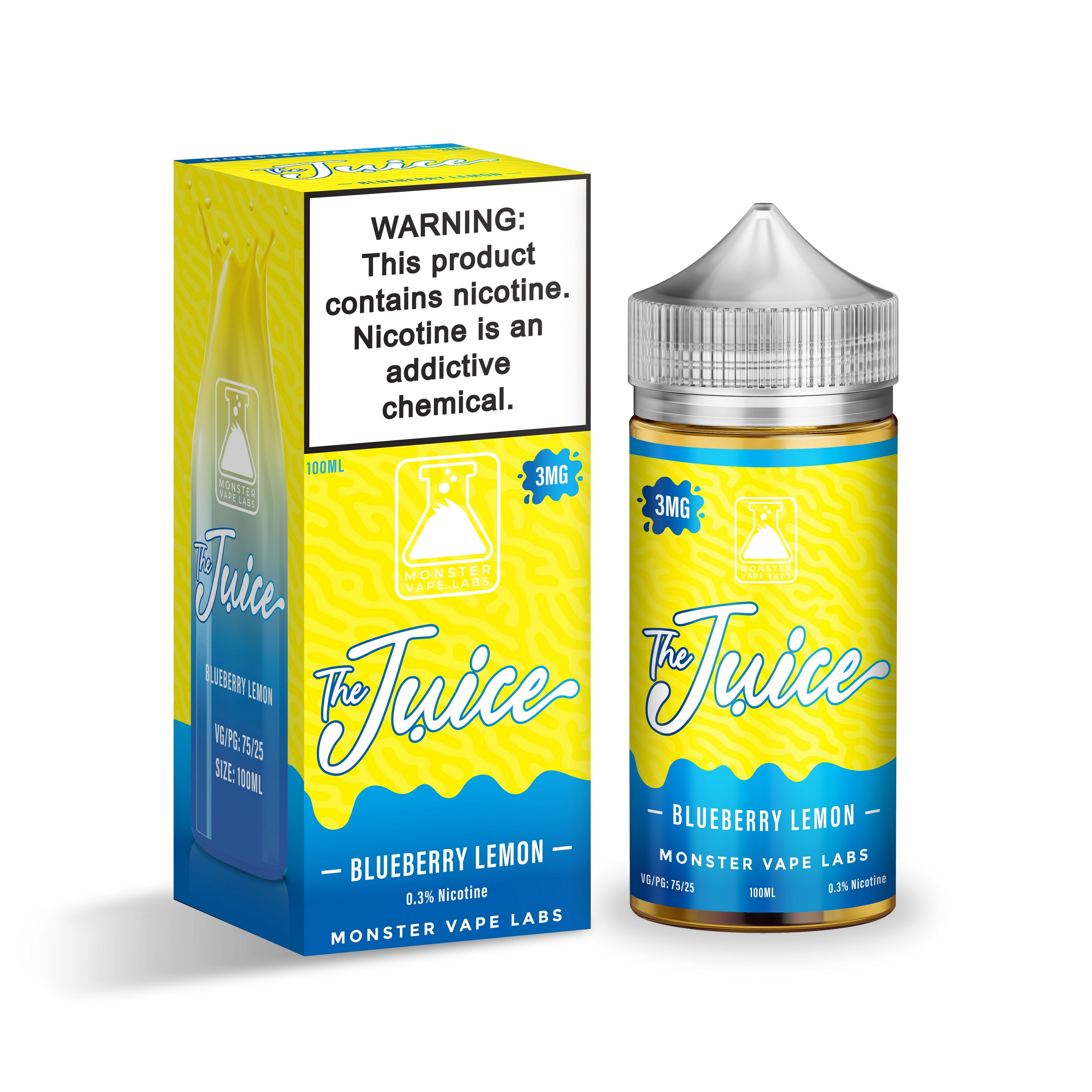 The Juice Synthetic by MONSTER Vape Labs - Blueberry Lemon 100mL, juice ...