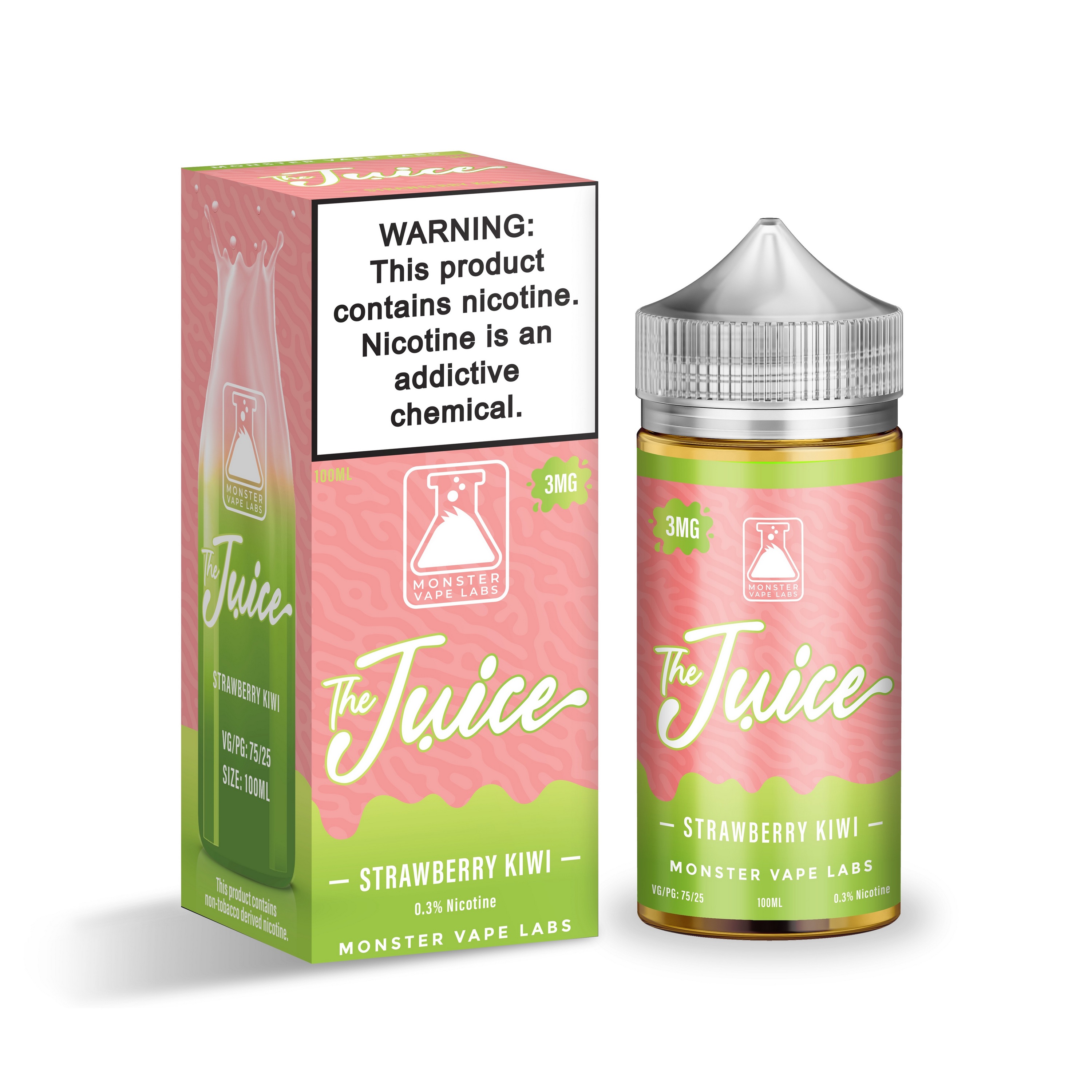 The Juice Synthetic By Monster Vape Labs - Strawberry Kiwi 100ml, Juice 