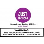 Just Nic Pods Nicotine - 1.8mL Concentrated Nic Solution 40% (10 Tubes Per Pack)