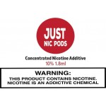 Just Nic Pods Nicotine - 1.8mL Concentrated Nic Solution 10% (10 Tubes Per Pack)