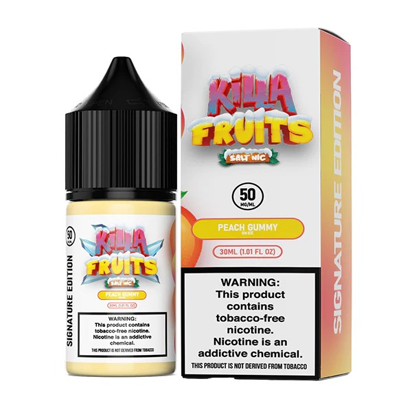 Killa Fruits Synthetic Salt - Peach Gummy on Ice 30mL