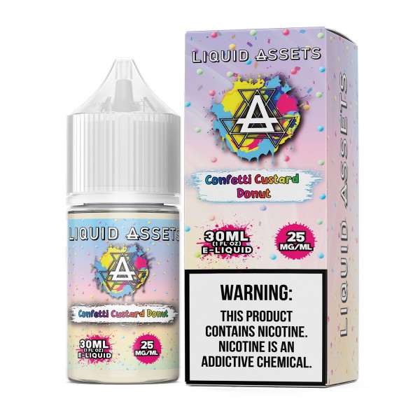 Liquid Assets Salt - Confetti Custard Donut 30mL