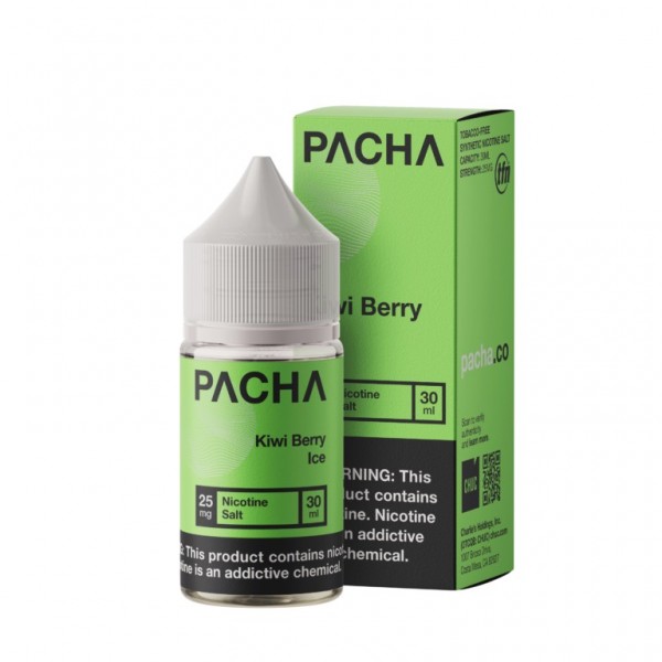 Pacha Mama Synthetic Salt - Kiwi Berry Ice 30mL