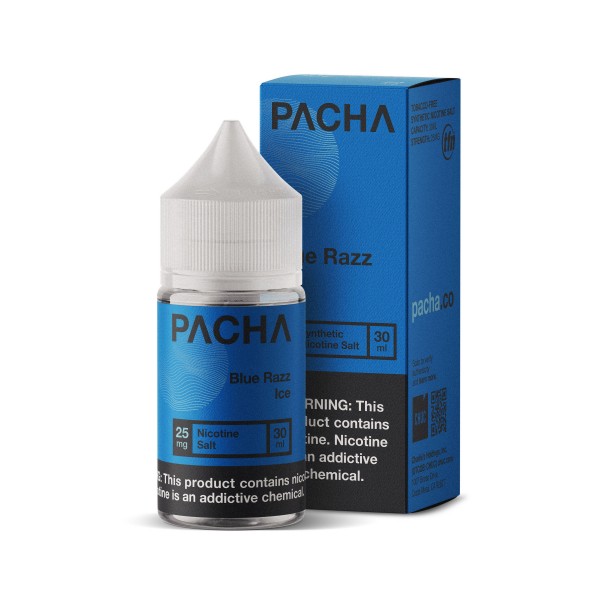 Pacha Mama Synthetic Salt - Blue Razz Ice 30mL