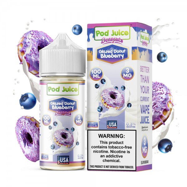 Pod Juice Synthetic - Glazed Donut Blueberry 100mL