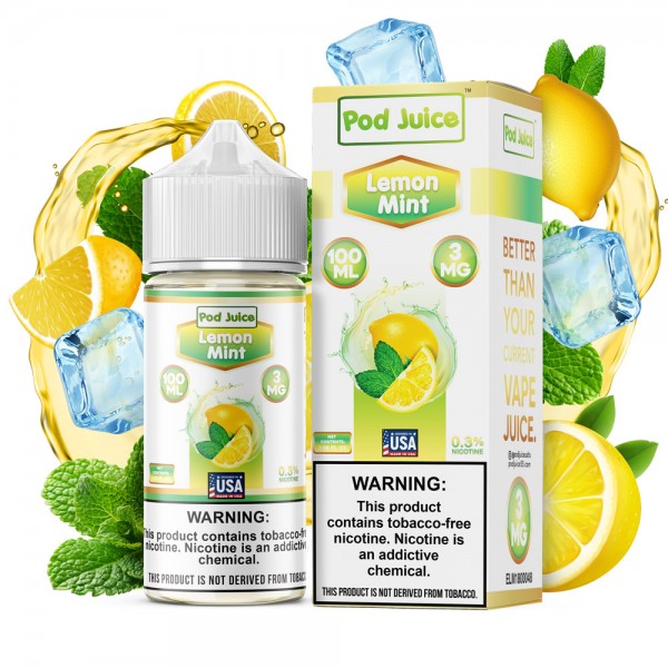 Pod Juice Synthetic - Lemon Mint 100mL