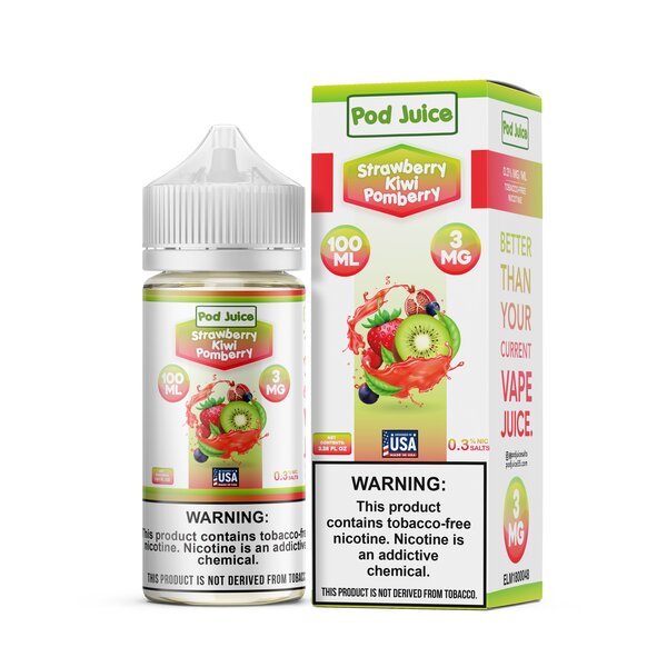 Pod Juice Synthetic - Strawberry Kiwi Pomberry 100mL