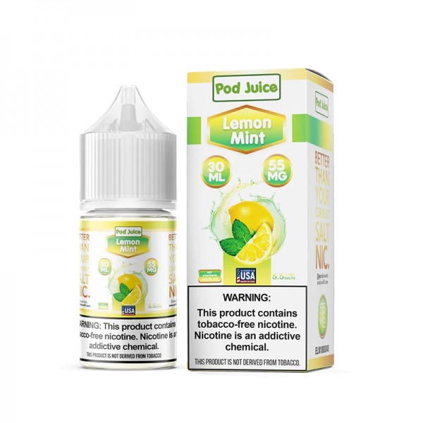 Pod Juice Synthetic Salt - Lemon Mint 30mL