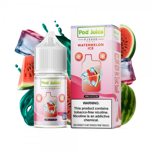 Pod Juice PJ 5000 Series Synthetic Salt - Watermelon Ice 30mL