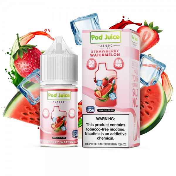 Pod Juice PJ 5000 Series Synthetic Salt - Strawberry Watermelon 30mL