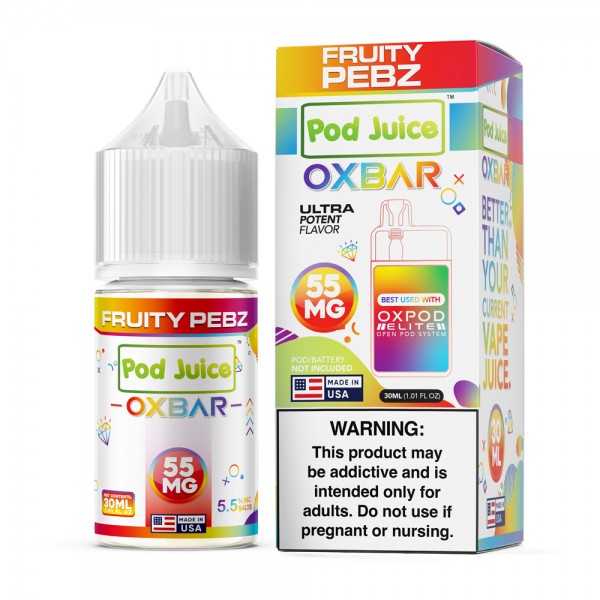 OXBAR x Pod Juice Synthetic Salt - Fruity Pebz 30mL