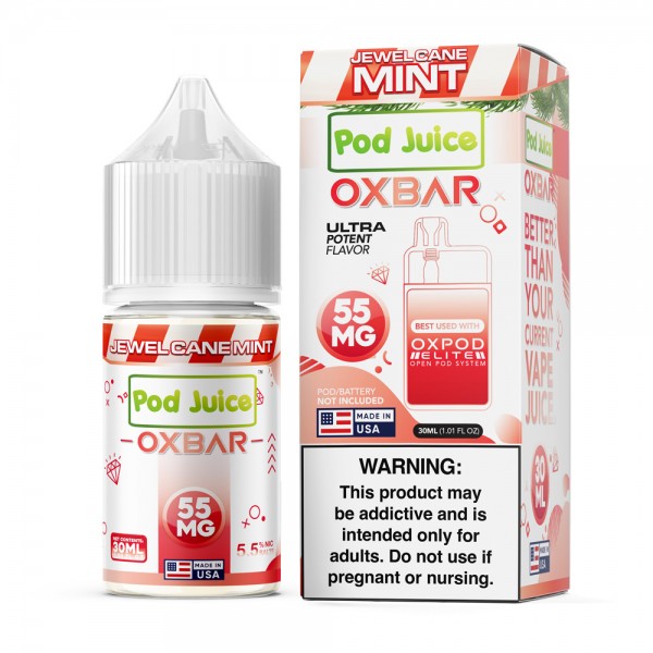 OXBAR x Pod Juice Synthetic Salt - Jewel Cane Mint 30mL